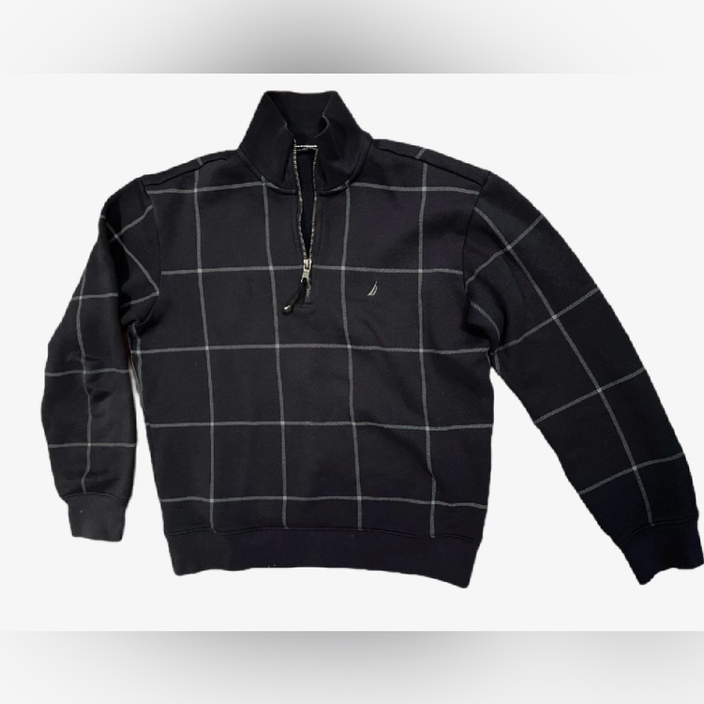 Nautica Men's navy quarter Zip Sweater
